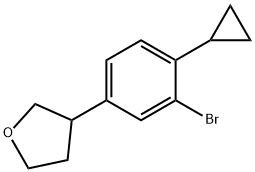 3-(3-bromo-4-cyclopropylphenyl)tetrahydrofuran Structure