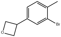3-(3-bromo-4-methylphenyl)oxetane Struktur