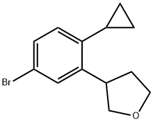 3-(5-bromo-2-cyclopropylphenyl)tetrahydrofuran Structure