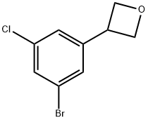 3-(3-bromo-5-chlorophenyl)oxetane Structure