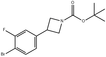 tert-butyl 3-(4-bromo-3-fluorophenyl)azetidine-1-carboxylate Structure