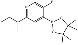 2-(sec-butyl)-5-fluoro-4-(4,4,5,5-tetramethyl-1,3,2-dioxaborolan-2-yl)pyridine Structure