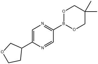 5-(Oxolan-3-yl)pyrazine-2-boronic acid neopentylglycol ester|