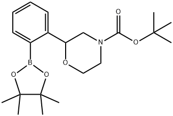 2-(N-Boc-morpholin-2-yl)phenylboronic acid pinacol ester Struktur