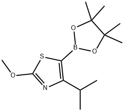 4-(iso-Propyl)-2-methoxythiazole-5-boronic acid pinacol ester Structure