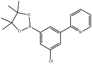 3-(Pyridin-2-yl)-5-chlorophenylboronic acid pinacol ester Struktur
