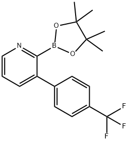 3-(4-Trifluoromethylphenyl)pyridine-2-boronic acid pinacol ester, 2223012-90-4, 结构式