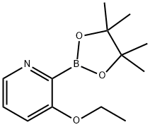 3-(Ethoxy)pyridine-2-boronic acid pinacol ester 结构式