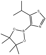 5-(iso-Propyl)thiazole-4-boronic acid pinacol ester 化学構造式