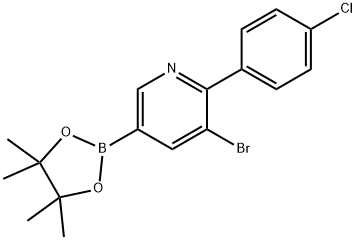 5-Bromo-6-(4-chlorophenyl)pyridine-3-boronic acid pinacol ester|