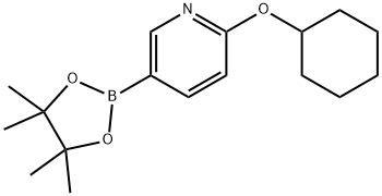 2-(Cyclohexyloxy)pyridine-5-boronic acid pinacol ester|