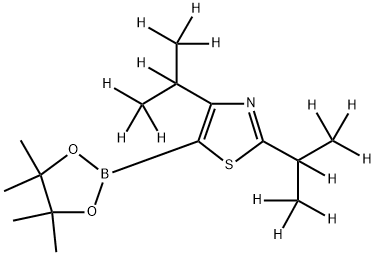 [2,4-Di(iso-propyl)-d14]-thiazole-5-boronic acid pinacol ester Structure