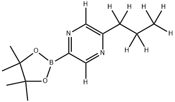 [(5-n-Propyl)pyrazine-d9]-2-boronic acid pinacol ester Structure