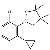 2-(2-chloro-6-cyclopropylphenyl)-4,4,5,5-tetramethyl-1,3,2-dioxaborolane Structure