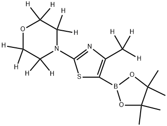 (4-Methyl-2-morpholino-d11)-thiazole-5-boronic acid pinacol ester Structure