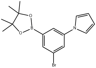 3-Bromo-5-(1H-pyrrol-1-yl)phenylboronic acid pinacol ester Struktur