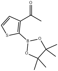 1-(2-(4,4,5,5-TETRAMETHYL-1,3,2-DIOXABOROLAN-2-YL)THIOPHE, 2223033-77-8, 结构式