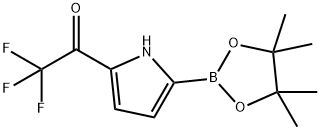 5-Trifluoroacetyl-1H-pyrrole-2-boronic acid pinacol ester Structure