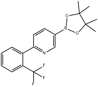 2-(2-Trifluoromethylphenyl)pyridine-5-boronic acid pinacol ester Struktur