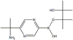 5-(2-Aminopropan-2-yl)pyrazine-2-boronic acid pinacol ester Structure