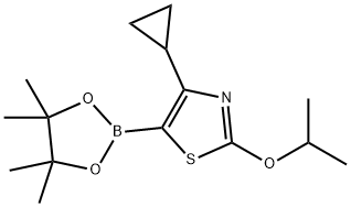 4-Cyclopropyl-2-(iso-propoxy)thiazole-5-boronic acid pinacol ester Structure