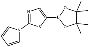 2-(1H-pyrrol-1-yl)-5-(4,4,5,5-tetramethyl-1,3,2-dioxaborolan-2-yl)thiazole Structure