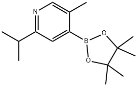 5-Methyl-2-(iso-propyl)pyridine-4-boronic acid pinacol ester Structure