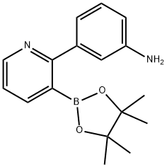 2-(3-Aminophenyl)pyridine-3-boronic acid pinacol ester,2223038-74-0,结构式