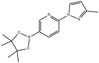 2-(3-Methyl-1H-pyrazol-1-yl)pyridine-5-boronic acid pinacol ester Structure