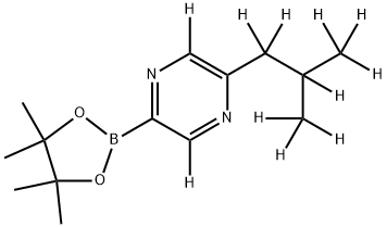 [5-(iso-Butyl)pyrazine-d11]-2-boronic acid pinacol ester Structure