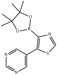 5-(5-Pyrimidyl)thiazole-4-boronic acid pinacol ester|