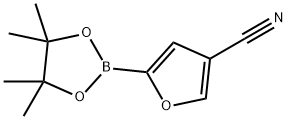 5-(4,4,5,5-tetramethyl-1,3,2-dioxaborolan-2-yl)furan-3-carbonitrile Struktur