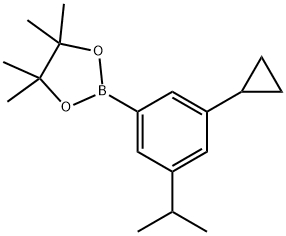 2-(3-cyclopropyl-5-isopropylphenyl)-4,4,5,5-tetramethyl-1,3,2-dioxaborolane Structure