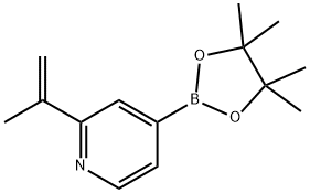 2-(prop-1-en-2-yl)-4-(4,4,5,5-tetramethyl-1,3,2-dioxaborolan-2-yl)pyridine Structure
