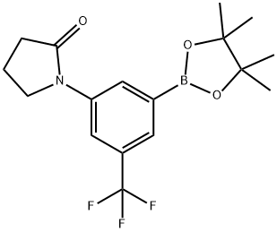 1-[3-(TETRAMETHYL-1,3,2-DIOXABOROLAN-2-YL)-5-TRIFLUOROMETHYLPHENYL]PYRROLIDIN-2-ONE Structure