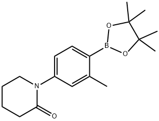 1-[4-(TETRAMETHYL-1,3,2-DIOXABOROLAN-2-YL)-3-METHYLPHENYL]PIPERIDIN-2-ONE Structure