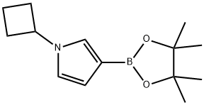 1-cyclobutyl-3-(4,4,5,5-tetramethyl-1,3,2-dioxaborolan-2-yl)-1H-pyrrole Structure