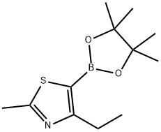 2-Methyl-4-ethylthiazole-5-boronic acid pinacol ester Struktur