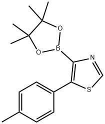 5-(4-Tolyl)thiazole-4-boronic acid pinacol ester 结构式