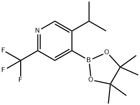 5-(iso-Propyl)-2-trifluoromethylpyridine-4-boronic acid pinacol ester,2223045-26-7,结构式
