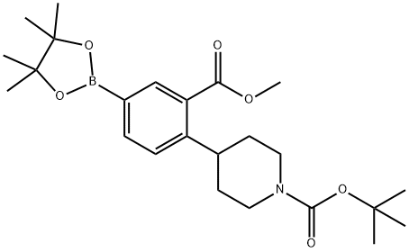 tert-butyl 4-(2-(methoxycarbonyl)-4-(4,4,5,5-tetramethyl-1,3,2-dioxaborolan-2-yl)phenyl)piperidine-1-carboxylate|