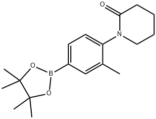1-[4-(TETRAMETHYL-1,3,2-DIOXABOROLAN-2-YL)-2-METHYLPHENYL]PIPERIDIN-2-ONE Structure