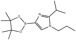 2-isopropyl-1-propyl-4-(4,4,5,5-tetramethyl-1,3,2-dioxaborolan-2-yl)-1H-imidazole Structure