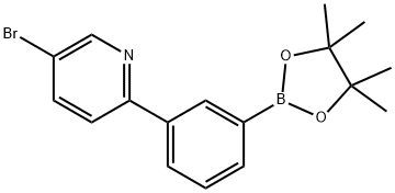 3-(5-Bromopyridin-2-yl)phenylboronic acid pinacol ester Structure