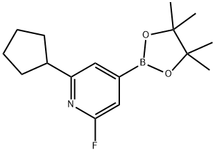 2-cyclopentyl-6-fluoro-4-(4,4,5,5-tetramethyl-1,3,2-dioxaborolan-2-yl)pyridine|