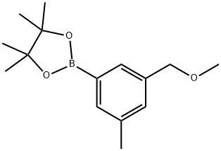 2-(3-(methoxymethyl)-5-methylphenyl)-4,4,5,5-tetramethyl-1,3,2-dioxaborolane Struktur