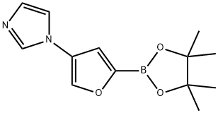 4-(Imidazol-1-yl)furan-2-boronic acid pinacol ester Struktur