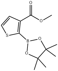 3-(Methoxycarbonyl)thiophene-2-boronic acid pinacol ester Struktur