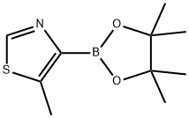 5-methyl-4-(4,4,5,5-tetramethyl-1,3,2-dioxaborolan-2-yl)thiazole Struktur