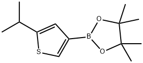 2-(iso-Propyl)thiophene-4-boronic acid pinacol ester,2223050-93-7,结构式